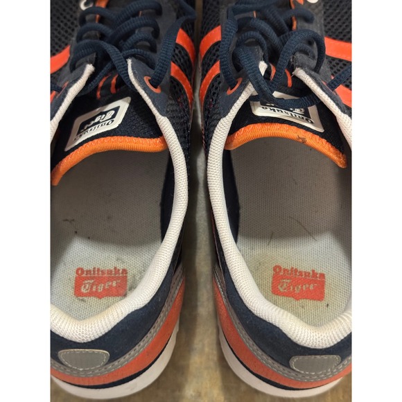 Onitsuka Tiger Metro Nomad Shoes Mens 10.5 Navy/Orange Sneakers Running Athletic - Picture 9 of 14